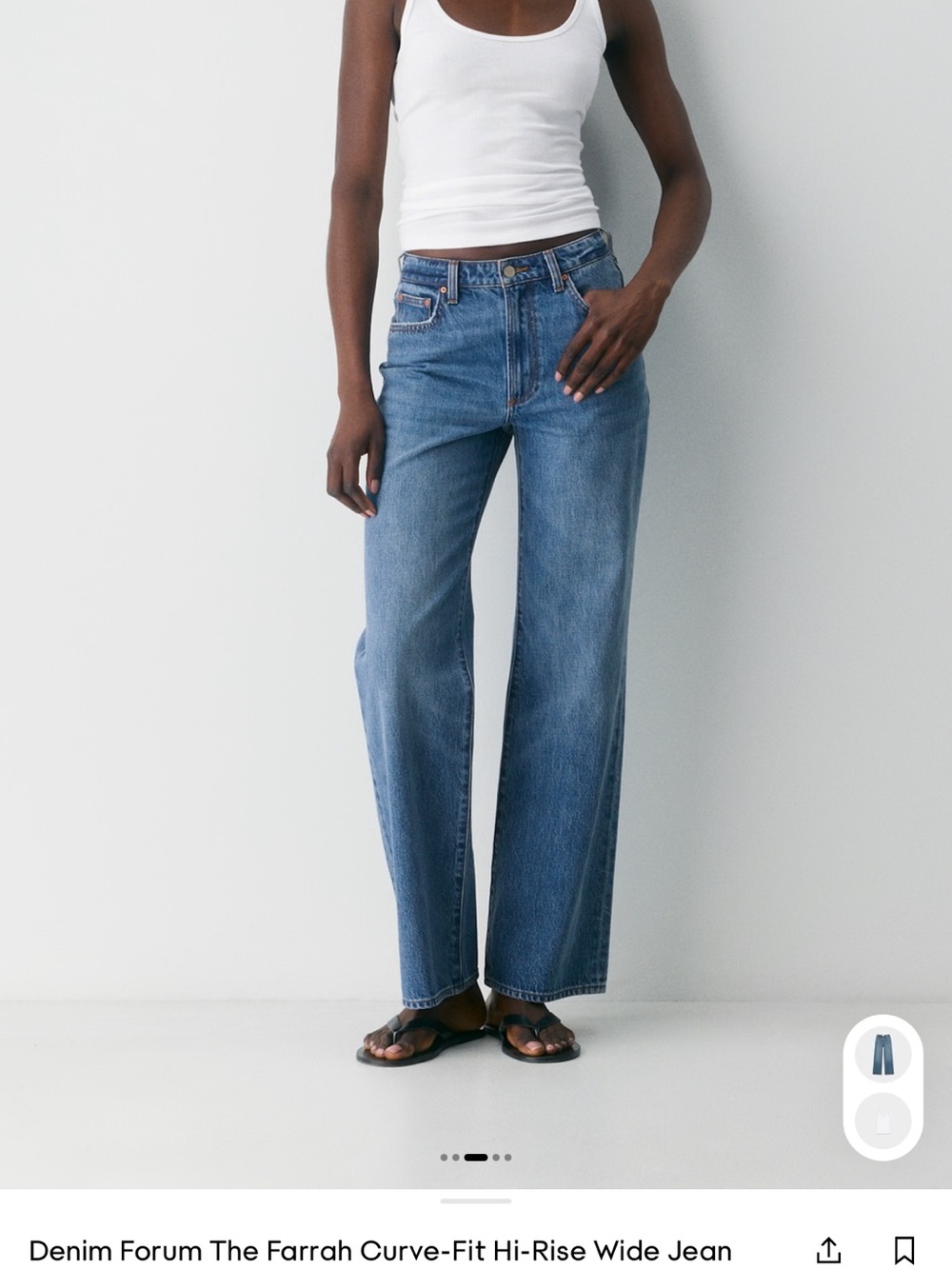 NWT Denim Forum The Farrah Curve Fit Hi-Rise Jean in 5 years Kiss N Tell Blue